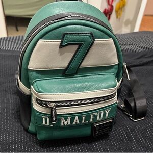 Gently used Loungefly Harry Potter Draco Malfoy #7 Cosplay Mini Backpack
